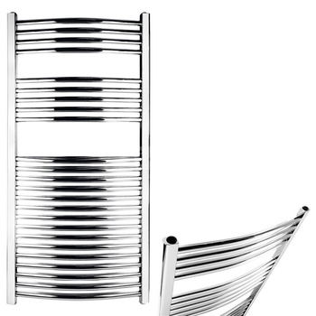 Grzejnik łazienkowy typ 450x1200 łuk chrom