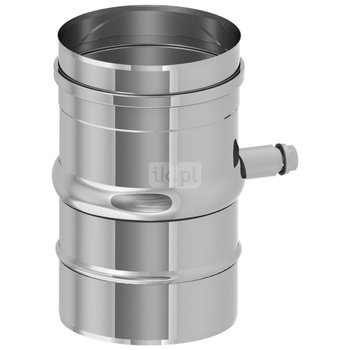 Rura dł. 200mm fi100mm z odpływem kondensatu (dla części poziomej i pionowej) z uszczelką