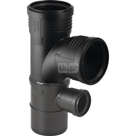 Trójnik 88.5' GEBERIT Silent-PP Polipropylen110mm x 50mm x 90mm (DN 100 x DN 50 x DN 90) (Końcówka wciskowa x Mufa wciskowa x Mufa wciskowa)