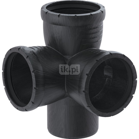 Czwórnik narożny Geberit Silent-Pro 87.5° d110