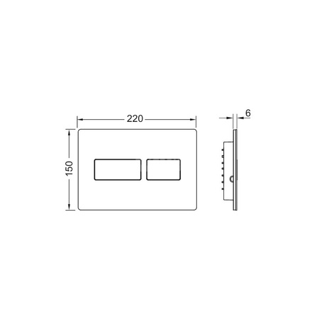 TECEsolid - przycisk spłukujący do WC z metalu, stal nierdzewna szczotkowana