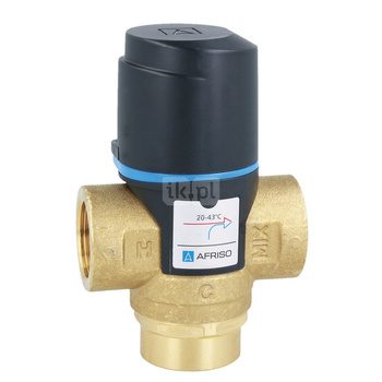 Termostatyczny zawór mieszający ATM 331, DN20, Rp3/4", 20-43°C, Kvs 1,6 m3/h