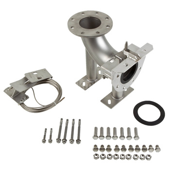 Stopa sprzęgająca z kolanem DN 80 - stal nierdzewna AISI304