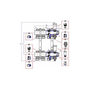 Rozdzielacz ogrzewania RUMET 71K 11 obwodowy