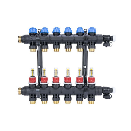 Rozdzielacz ProCalida EF1 K 6 obiegów grzewczych, G1", 0,2 - 1,6 l/min
