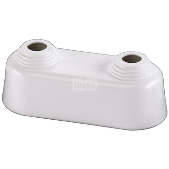 ROZETA PODWOJNA WYSOKA 40 - biala