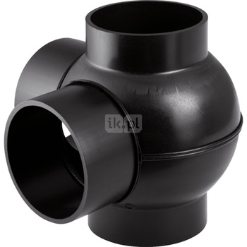 Złącze czwórnik GEBERIT HDPE 110mm x 75mm x 75mm x 110mm (DN 100 x DN 70 x DN 70 x DN 100)