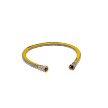 PHA-250/2 DN12 Typ1 WW L-750 Bezpieczny metalowy przewód przyłączeniowy faliście giętki EN14800