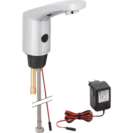 Elektroniczna bateria umywalkowa Geberit Typ 185 bez mieszacza, chrom