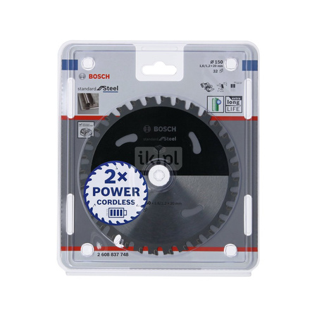 Ostrze do piły tarczowej bezprzewodowej Standard for Steel 150 x 1,6 / 1,1 x 20 T32