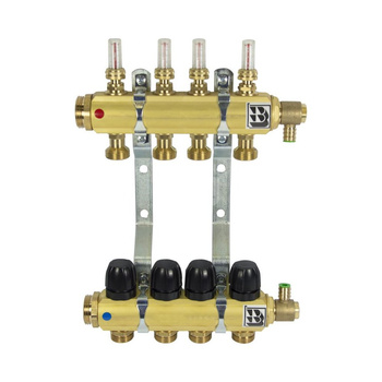Rozdzielacz mosiężny na 4 obiegi
