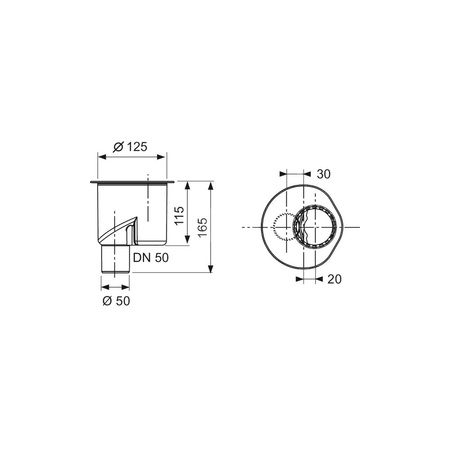 TECEdrainline - Syfon odpływowy prosty