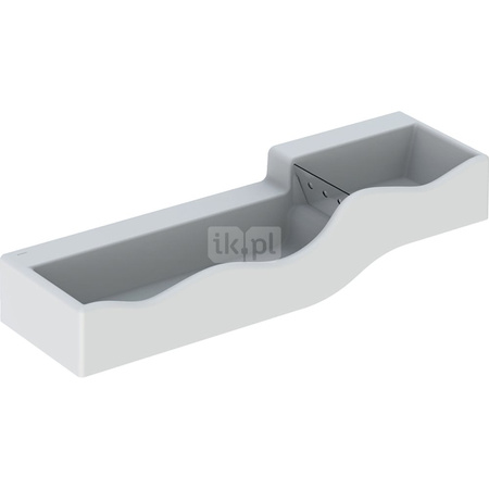 Umywalka dla dzieci Geberit Bambini, B139, do trzech baterii umywalkowych, niższa umywalka po lewej stronie