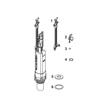 TECEprofil - Kompletny zawór spustowy A3 z koszem i dociskiem zaworu