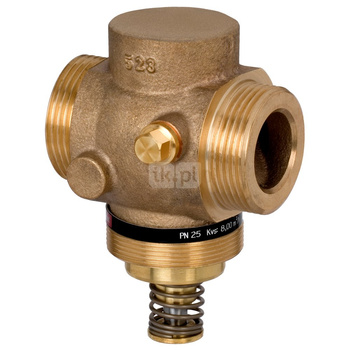Zawór regulacyjny dwudrożny DANFOSS DN 15 x DN 15, (Gwint zewnętrzny metryczny x Gwint zewnętrzny metryczny), PN 25