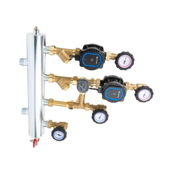 Zestaw mieszający ze sprzęgłem hydraulicznym BPS 906 AP, człon bez mieszania i z zaworem obrotowym ARV 362, pompy AFRISO APH