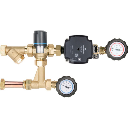 Grupa pompowa BPS 991 z zaworem termostatycznym ATM 561, pompa Grundfos UPM3