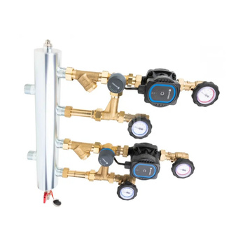 Zestaw mieszający ze sprzęgłem hydraulicznym BPS 966 AP, dwa człony z zaworem obrotowym ARV 362, pompy AFRISO APH