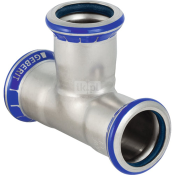 Trójnik Geberit Mapress Edelstahl FKM równoprzelotowy d28