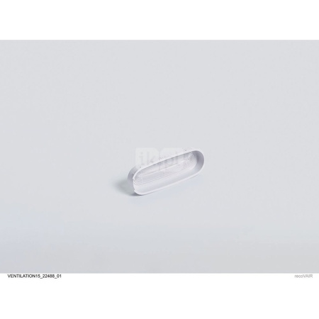 Pierścienie do nastawiania natężenia przepływu powietrza (24 sztuki) do powietrznego przewodu giętkiego płaskiego 52x132 mm,do z