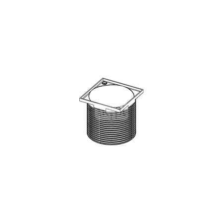 TECEdrainpoint S - nasadka z ramką rusztu z tworzywa sztucznego 100 x 100 mm