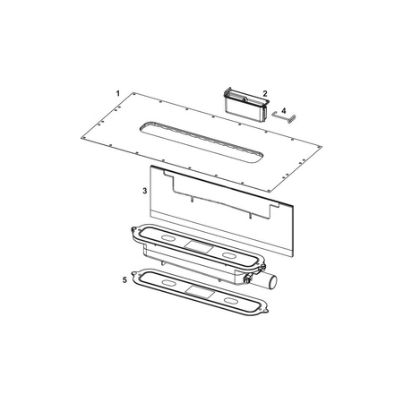 TECEdrainprofile - syfon odpływowy "niski" DN 40, odpływ boczny