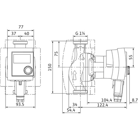 Pompa obiegowa WILO Stratos PICO-Z-20/1-6 wbudowana 1x230V 50/60 Hz
