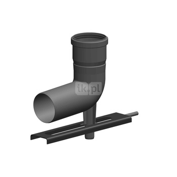 CONCEPT Kolano krótkie z podporą i sztucerem gwintowanym Ø 80