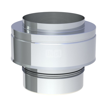 Zakończenie wylotu rury dwuściennej fi300mm nadciśnienie Ts do 200st.C