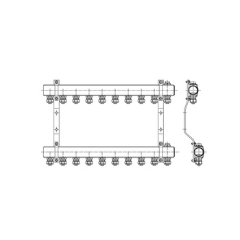 PHA-102/Z Komplet rozdzielacza 6-obwod.
