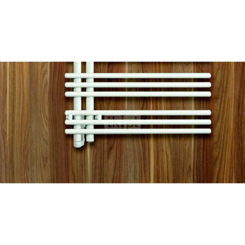 Grzejnik drabinkowy ZEHNDER Yucca Asym, 1304/478mm, kolor Biały, moc 517W