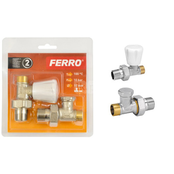 Zestaw grzejnikowy prosty 15x1/2" do wlut. LW