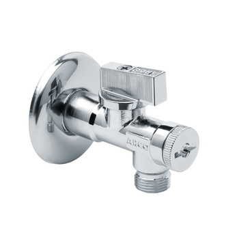 A80 zawór kątowy, antykamienny, filtr z polimeru, 1/2 GZ x 1/2 GZ, bez zacisku