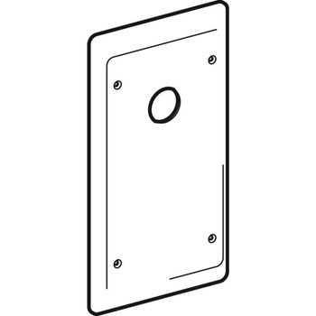 Płytka ochronna syfonu ściennego