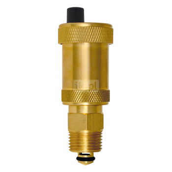 Odpowietrznik automatyczny 1/2" z zaworem stopowym