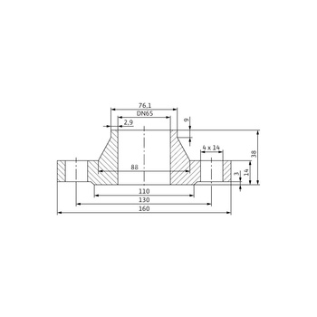 Akcesorium do pomp (zestaw przeciwkołnierzy), WILO - Zestaw przeciwkołnierzy DN 65, PN 6