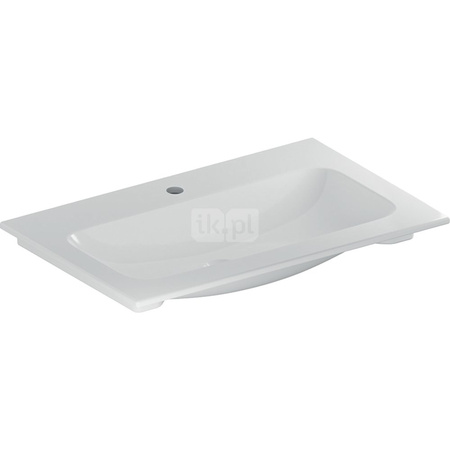 Umywalka iCon meblowa 75 cm, z otworem na środku, bez przelewu, 