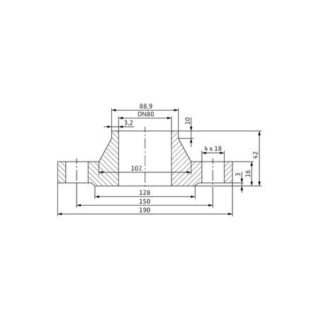 Akcesorium do pomp (zestaw przeciwkołnierzy), WILO - Zestaw przeciwkołnierzy DN 80, PN 6
