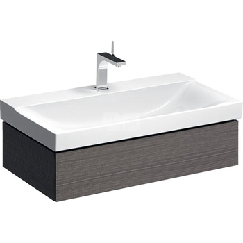 Szafka Xeno2 pod umywalkę 90 cm, 1 szuflada, szary mat płótno