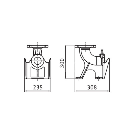 Akcesorium do pomp (stopa sprzęgająca), WILO - Stopa sprzęgająca DN 65/2RK (żeliwo)