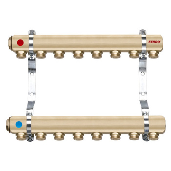Rozdzielacz 1" 11-drogowy z nyplami