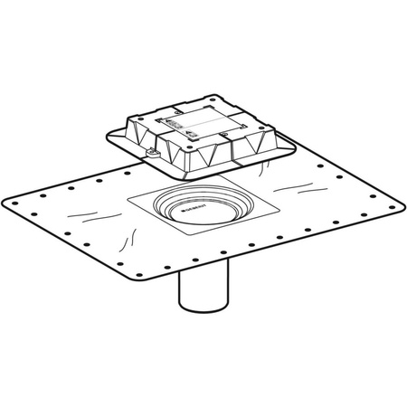 Nasada kołnierzowa wpustu podłogowego