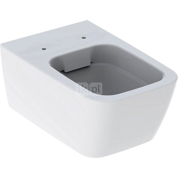 Wisząca miska WC Geberit iCon Square z ceramiczną muszą toaletową, kryte mocowania, Rimfree