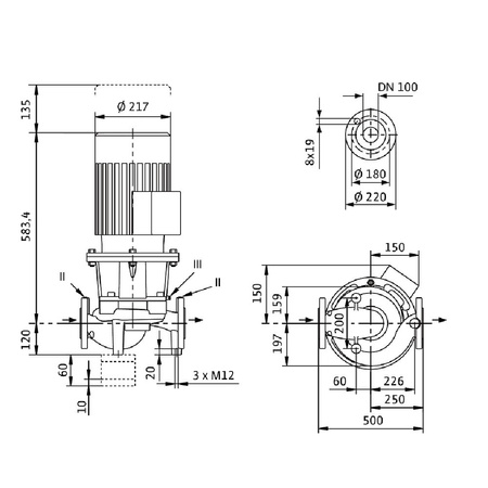 Pojed. standard. pompa dławnicowa CronoLine- IL 100/170-3/4-S1