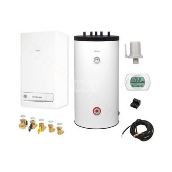 Pakiet - Kocioł gazowy jednofunkcyjny BERETTA Mynute Green 25 R.S.I. kondensacyjny wiszący 26.25kW + Zasobnik c.w.u Idra Top 120