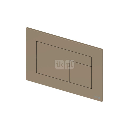 TECEvelvet - przycisk spłukujący z tworzywa z powłoką Fenix, beżowo-brązowy (Castoro Ottawa)