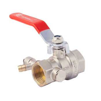 PHA-008 G1 WW PN30 C DN25 Kurek kulowy z zaworem spustowym CuZn-C