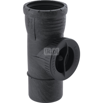 Czyszczak Geberit Silent-Pro 90° z okrągłym otworem rewizyjnym d75