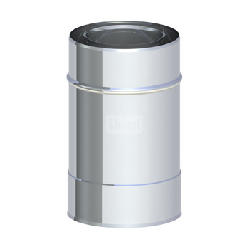 Rura dł. 250mm fi80/125mm płaszcz zewnętrzny wysoki połysk z uszczelką