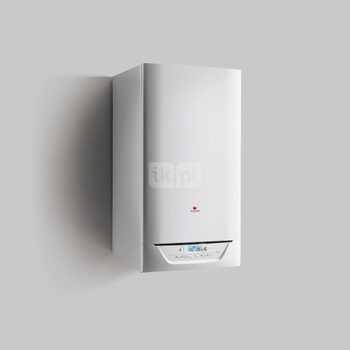 GAZOWE KOTŁY WISZĄCE KONDENSACYJNE ISOTWIN CONDENS 24/30-B  (H-PL) moc: 5,4-25,7 kW (c.o.), 5,0-30,6 kW (c.w.u.) wydatek c.w.u. 21,0 l/min pojemność zasobników c.w.u.: 2x21l